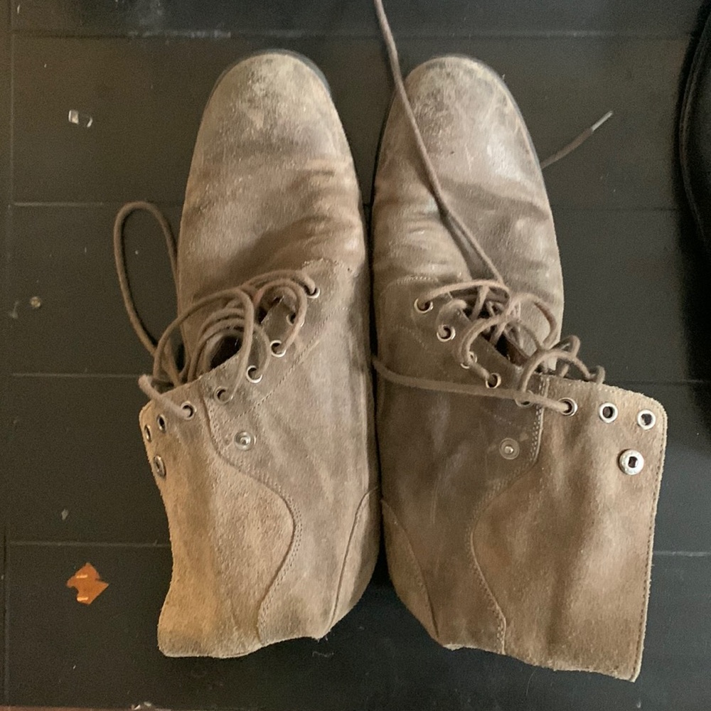 Worn Brown Boots